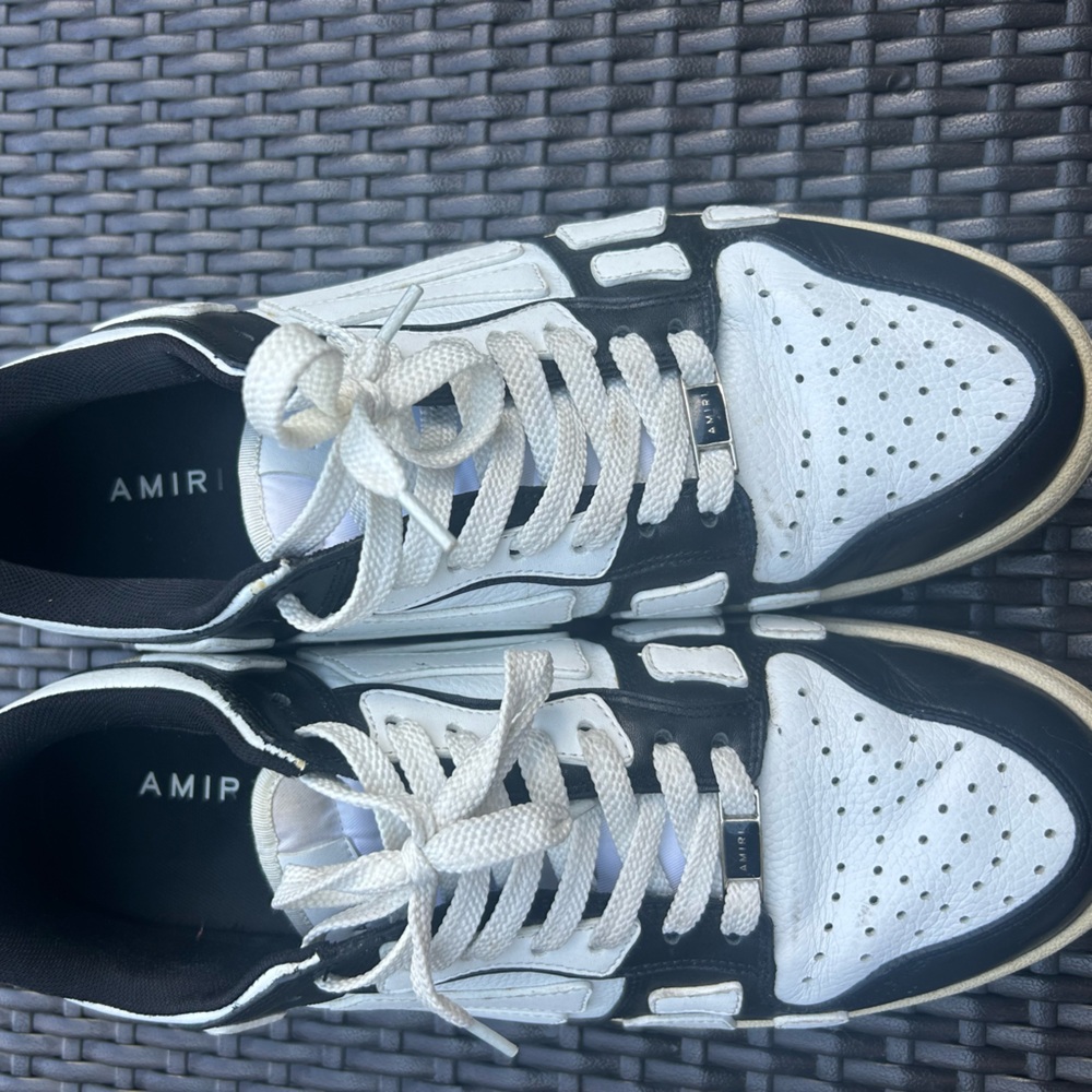 AMIRI Black and White Men's Sneakers
